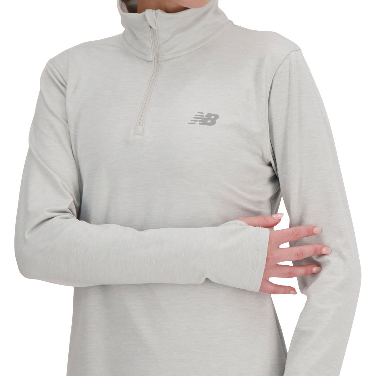 New Balance Space Dye Quarter Zip Løbetrøje Dame