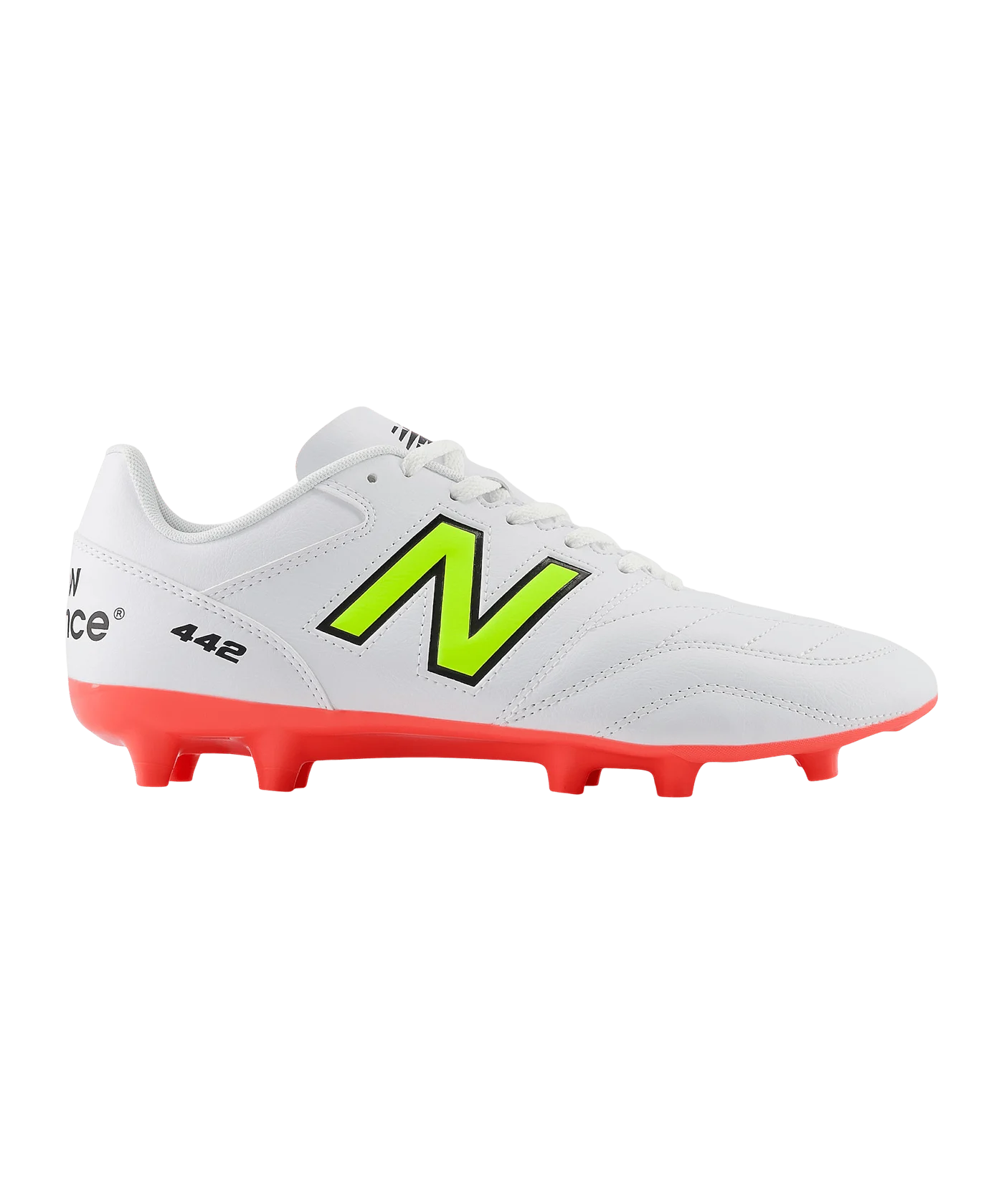 New Balance 442 Academy V2 FG Flash Point Weiss FIB2