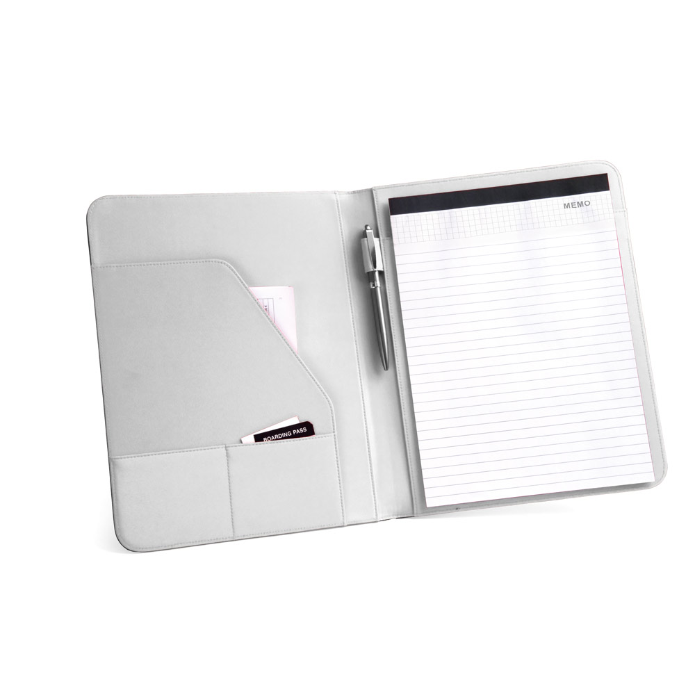 hi!dea 92040 - Porte-documents A4 en PU et 800D avec bloc de pages lignées