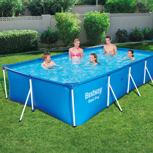 Piscina Tubular Desmontável Bestway Family Splash Frame Pool 400x211x81 cm