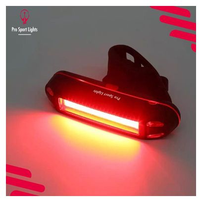 2 en 1 - Eclairage de vélo rouge et blanc LED 100 lumens