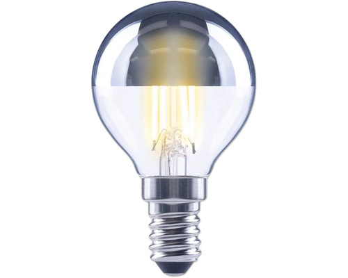 FLAIR LED reflectorlamp, druppelvorm, G45 zilver, E14/4W (34W), 380 lm, 2700 K warm wit