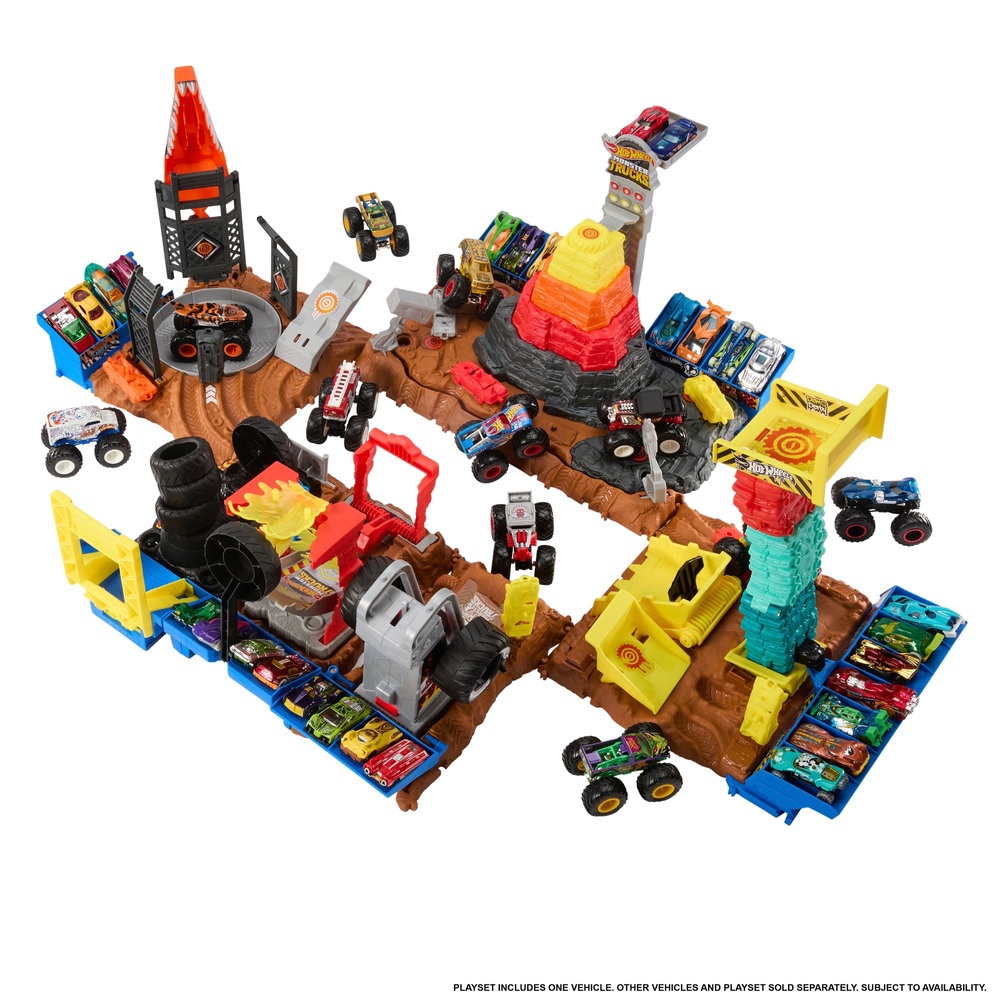 Hot Wheels Monster Trucks Arena Smashers Tiger Shark Spielset