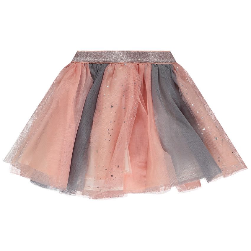 Jupe patineuse en tulle multicolore pour bébé fille - Multicolore