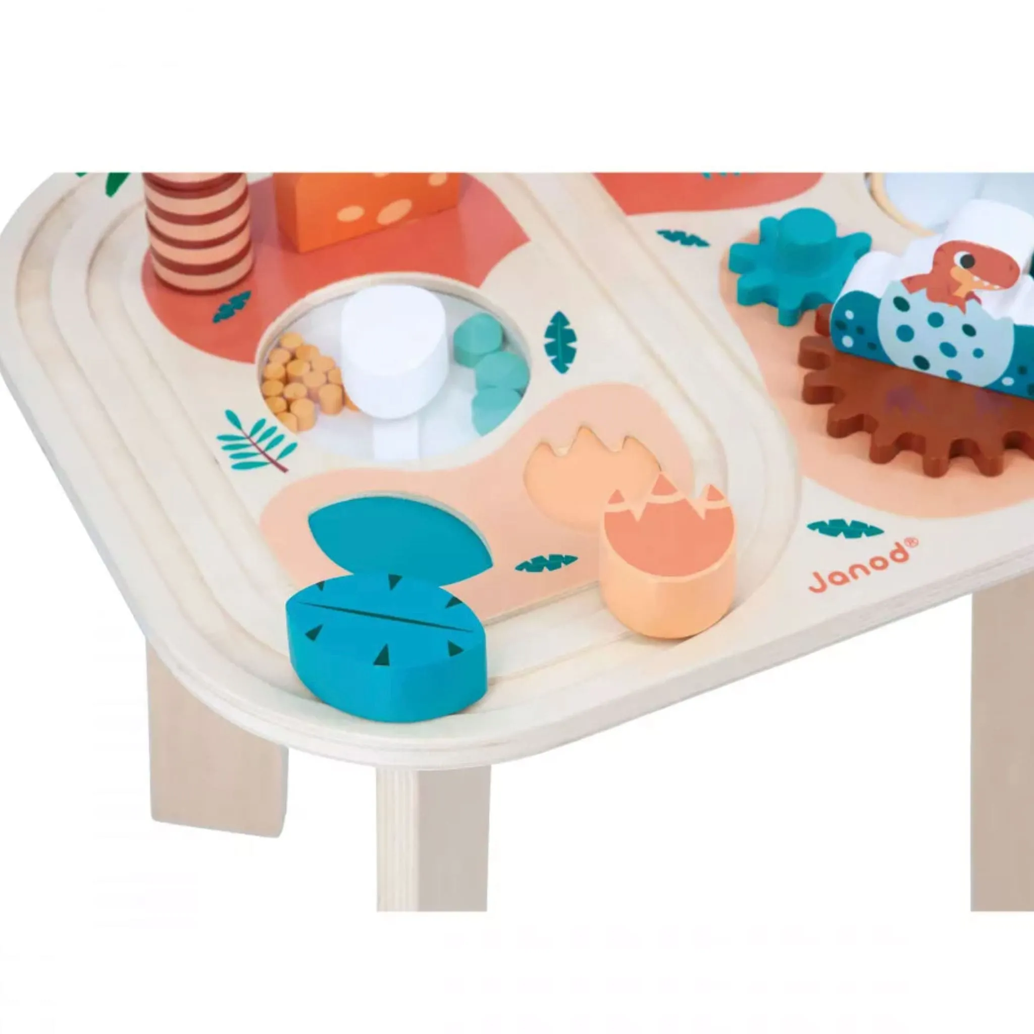 Janod Table d'Activités en Bois - Dino