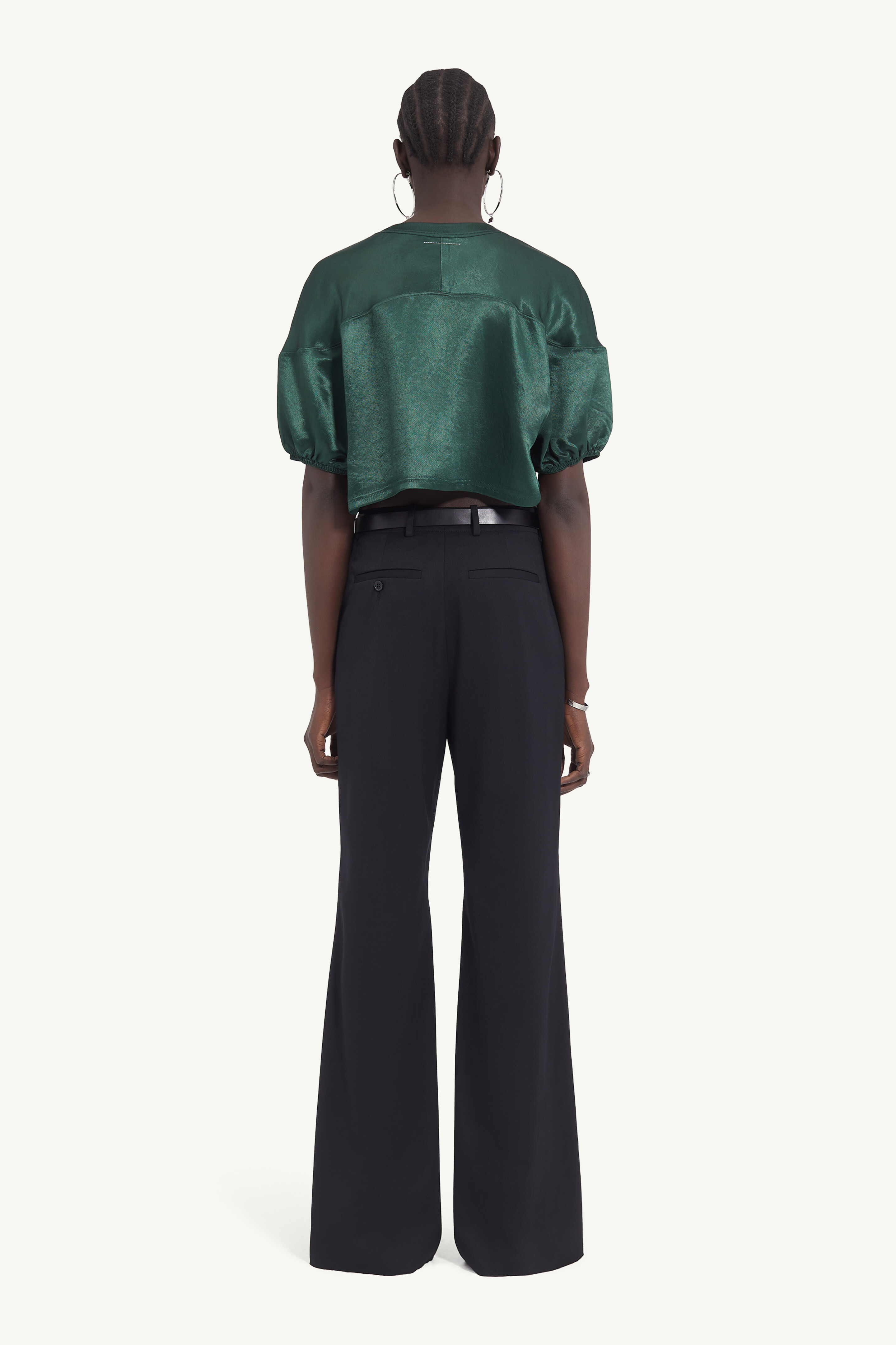 Pantalon taille haute pour femme