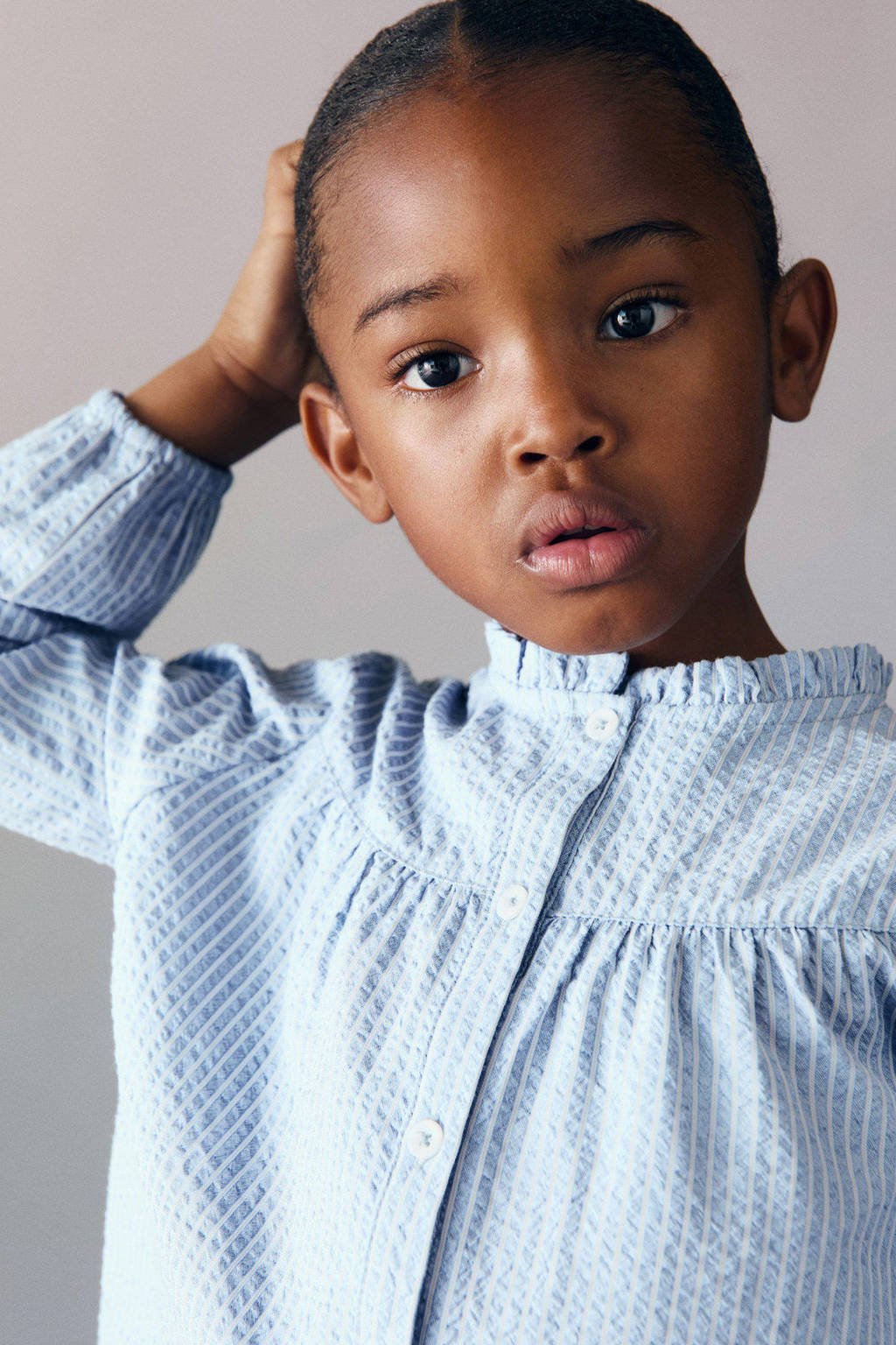 Mango Kids blouse lichtblauw