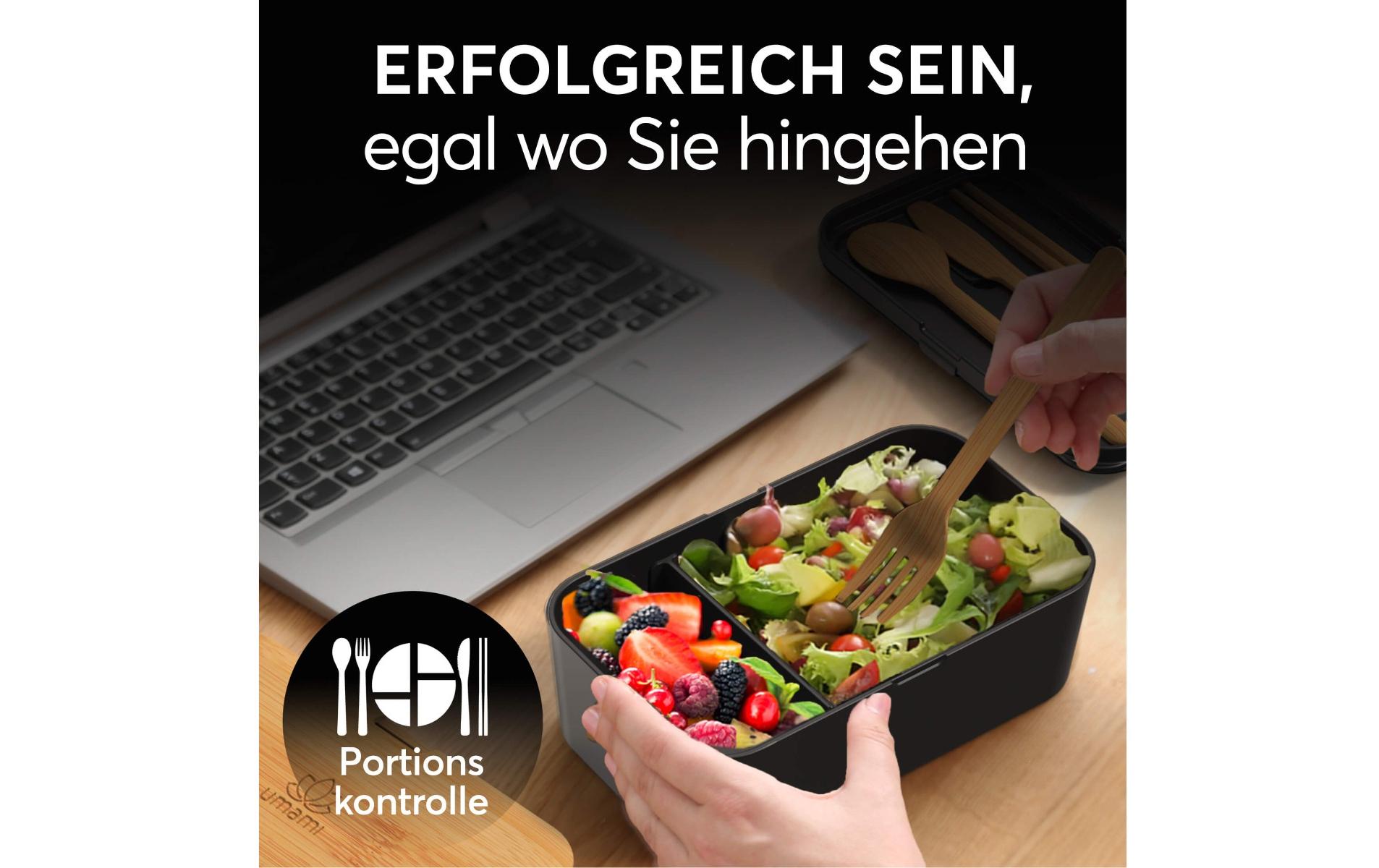 Lunchbox Nestable L Bamboo Black PremiumPraktische und nachhaltige Lunchbox