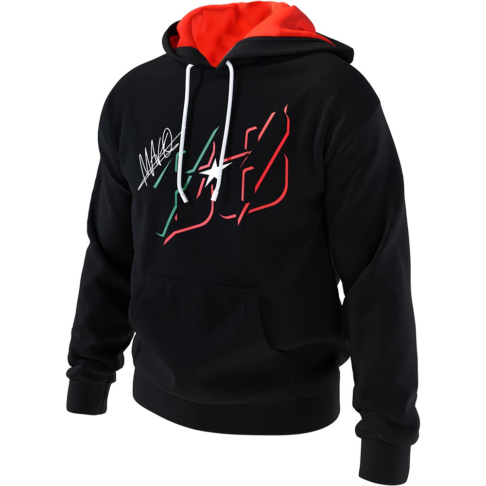 Ixon - Sweat à capuche Miguel Oliveira 24 Noir / Rouge