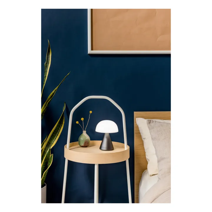 Lexon Lampe à poser Mina audio | Gris métal