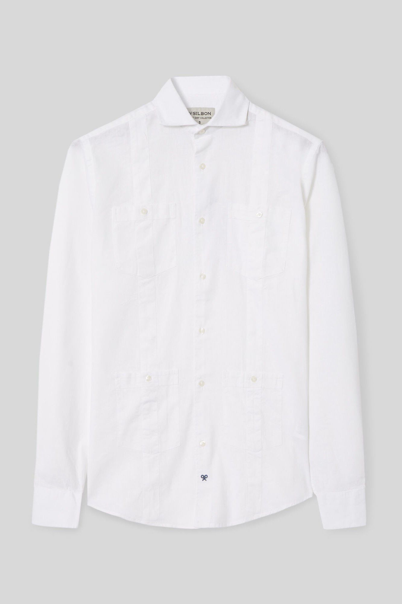 Guayabera sport ligera corante branco - Branco