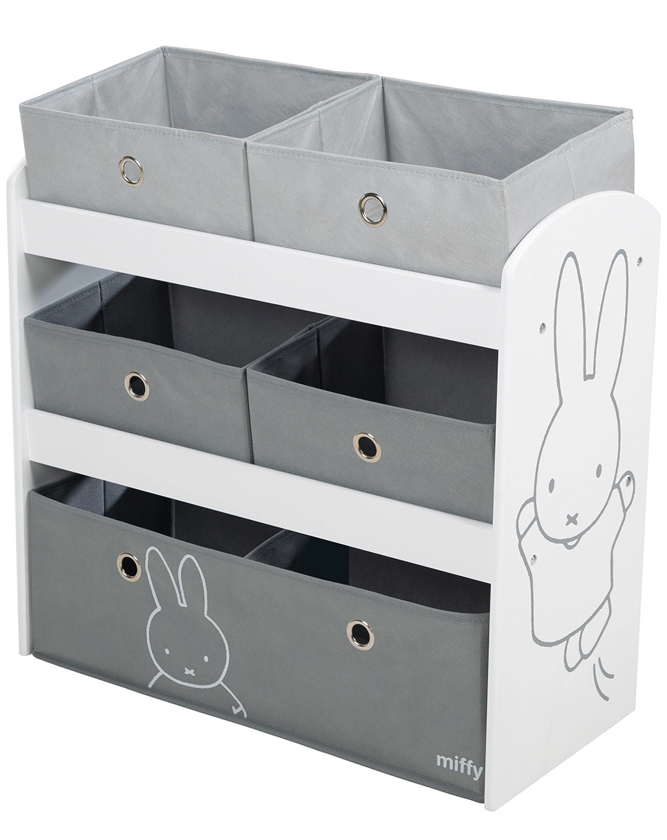 Spielregal MIFFY mit Stoffboxen