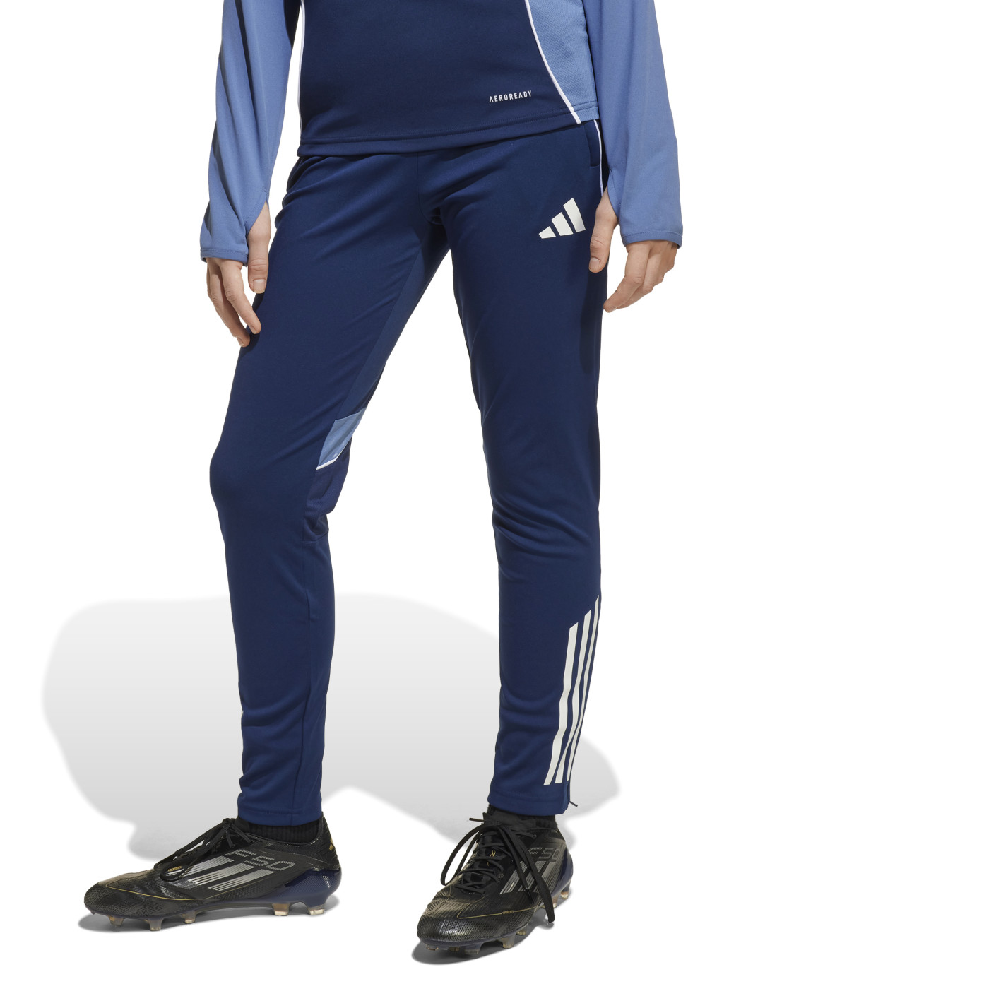 adidas Tiro 25 Competition Trainingspak 1/4-Zip Kids Donkerblauw Wit