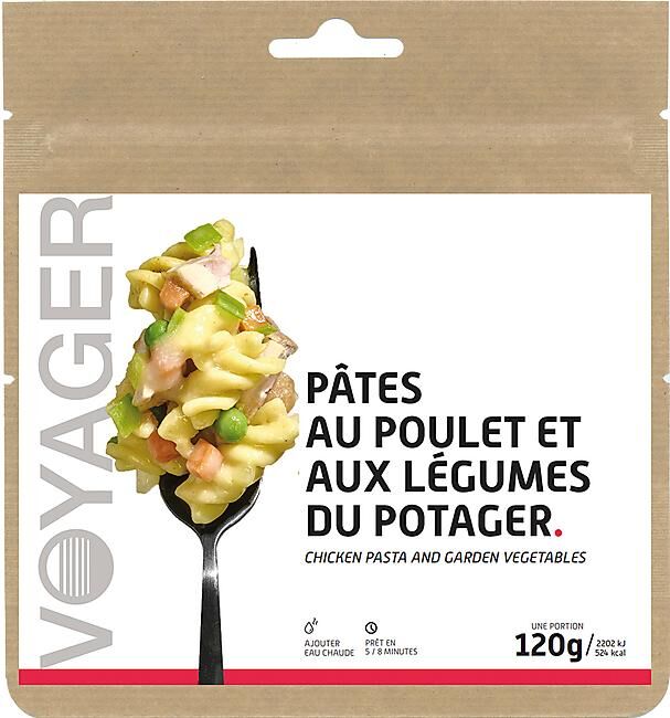 VOYAGER - PATES AU POULET ET LEGUMES DU POTAGER