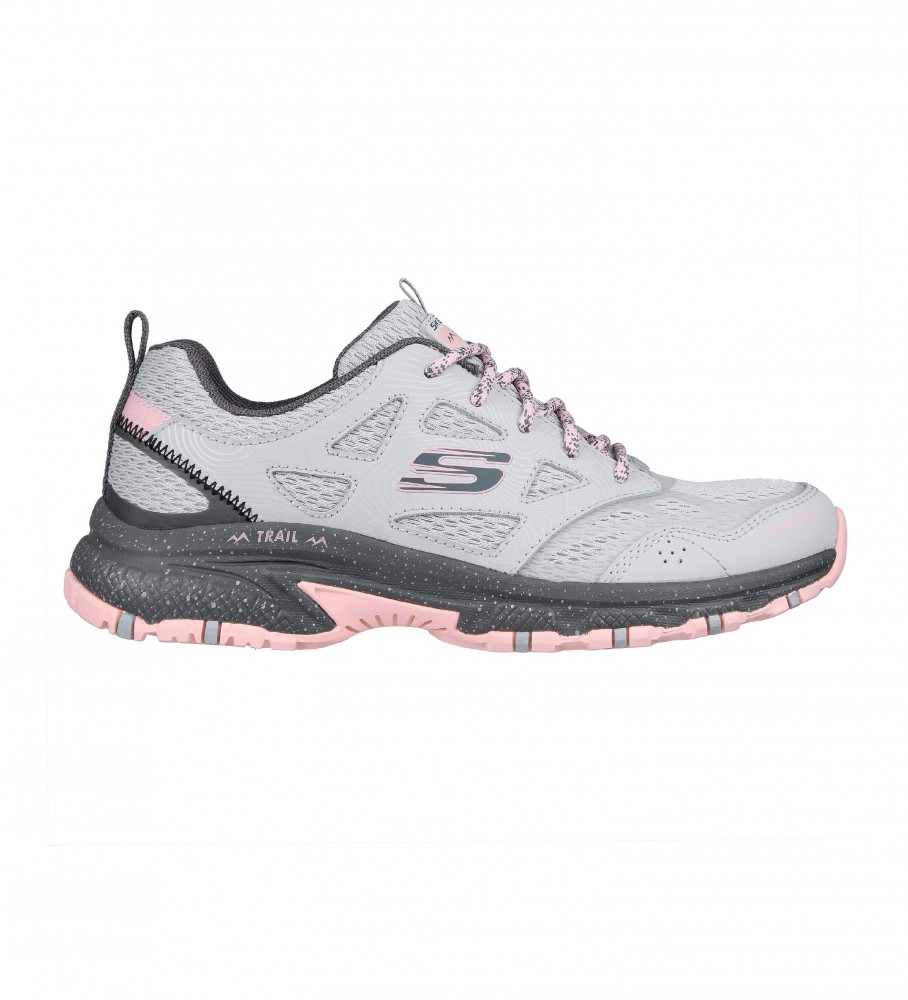 Tênis Skechers Hillcrest Pure Escapade em couro cinza