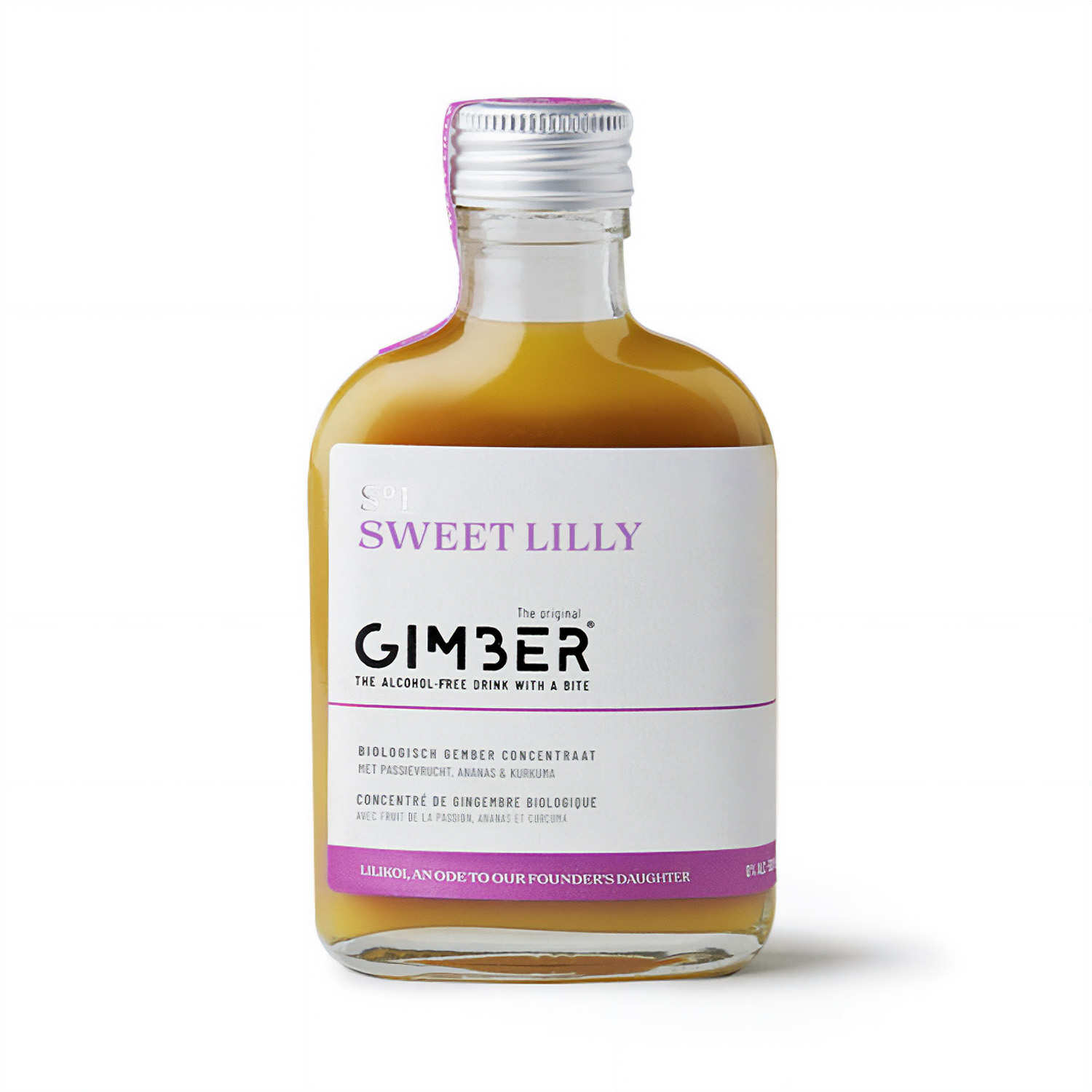 Gimber S°1 Sweet Lilly - Boisson au gingembre, curcuma et fruit de la passion bio
