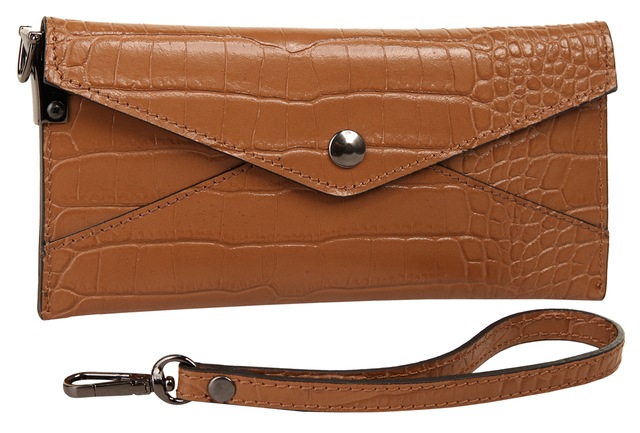 Cluty Abendtasche echt Leder, Made in Italy