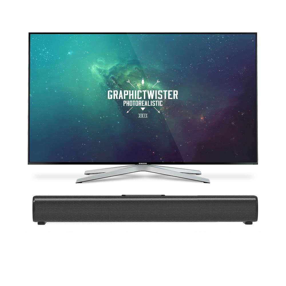 (50W) S20L Bluetooth 5.0 Stereo Soundbar Heimkino TV Lautsprecher / USB / Aux-In / Coax-In / HDMI   Fernbedienung - Schwarz