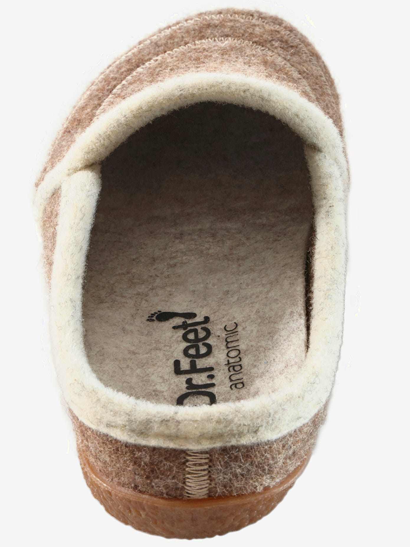 Chaussons dessus en feutre de laine