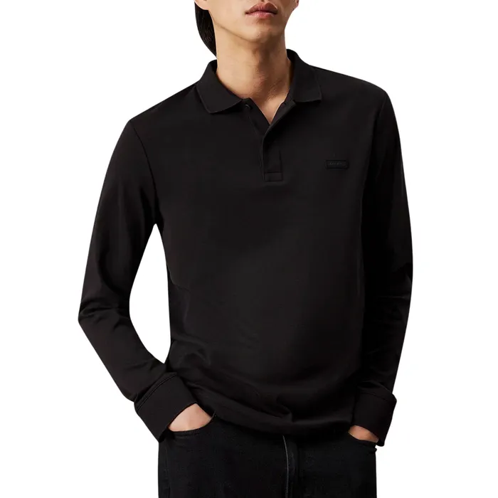 Calvin Klein Liquid Touch Slim Longsleeve Polo Heren