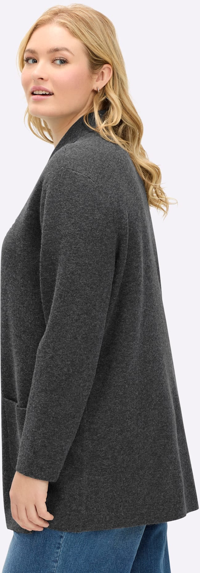 Sheego Longstrickjacke