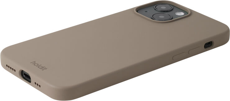 HoldIt Silicone Case iPhone 14 Mørkebrun