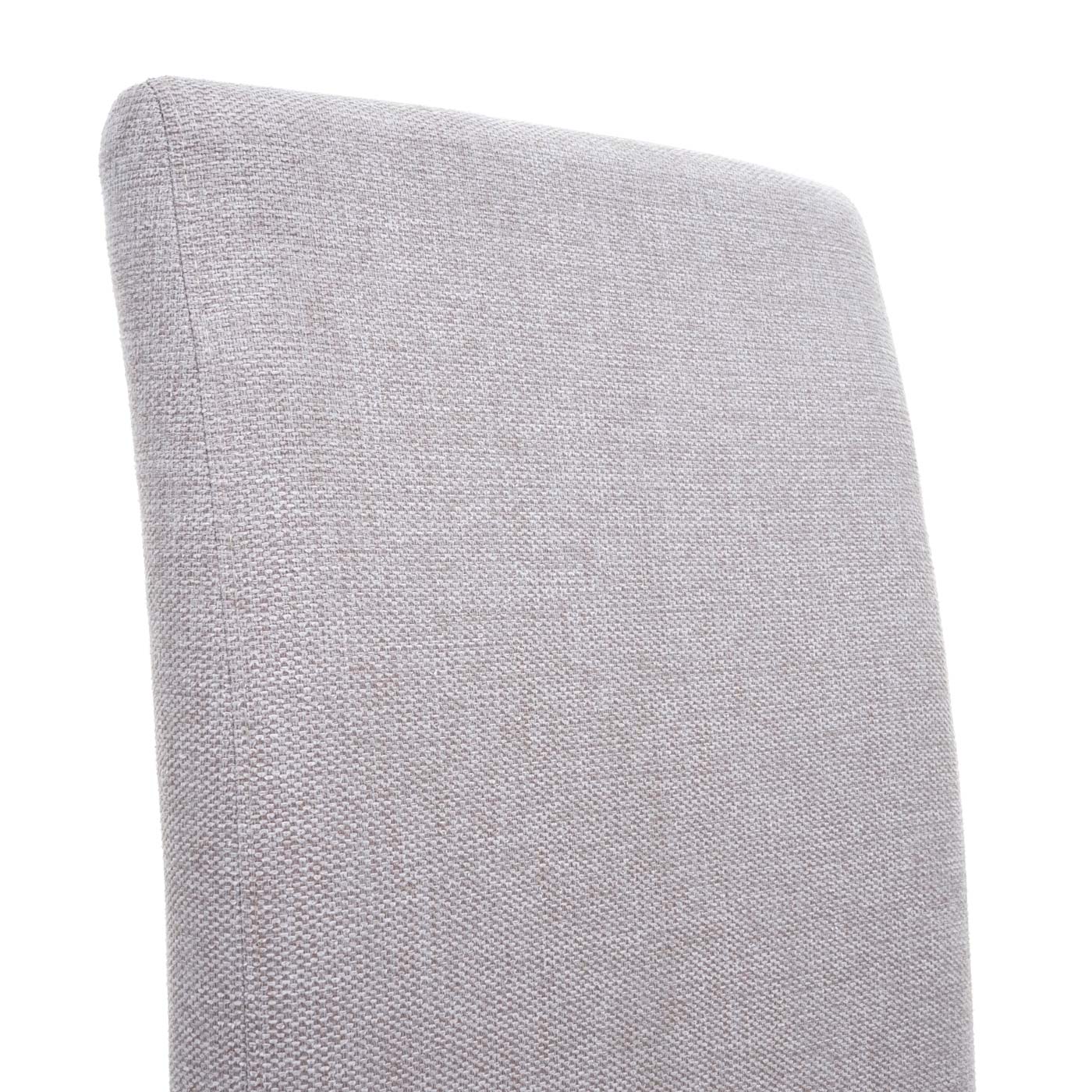 2er-Set Esszimmerstuhl Crotone, Küchenstuhl Stuhl, Stoff/Textil MVG-zertifiziert ~ creme beige, helle Beine