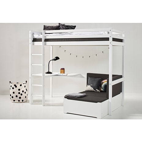 Hoppekids ECO Dream MEGA-seng med lounge-modul og bordplade 90x200 cm