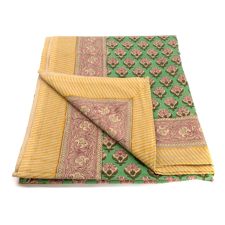 Doing Goods Plaid Emma et totebag en coton | Vert