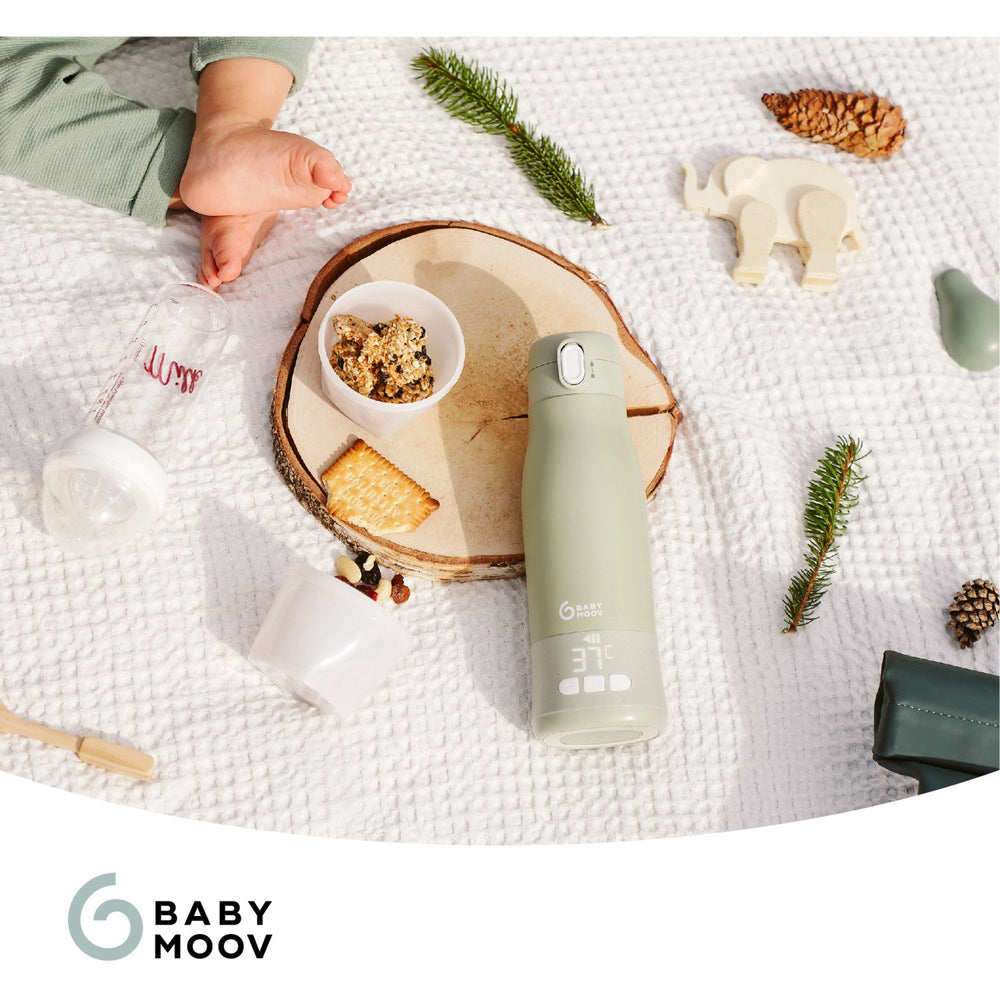 Køb Babymoov Sage Green Moov & Feed Autonomous Flaske Varmer
