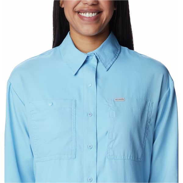 Chemise randonnée COLUMBIA SILVER RIDGE UTILITY LS VISTA BLUE