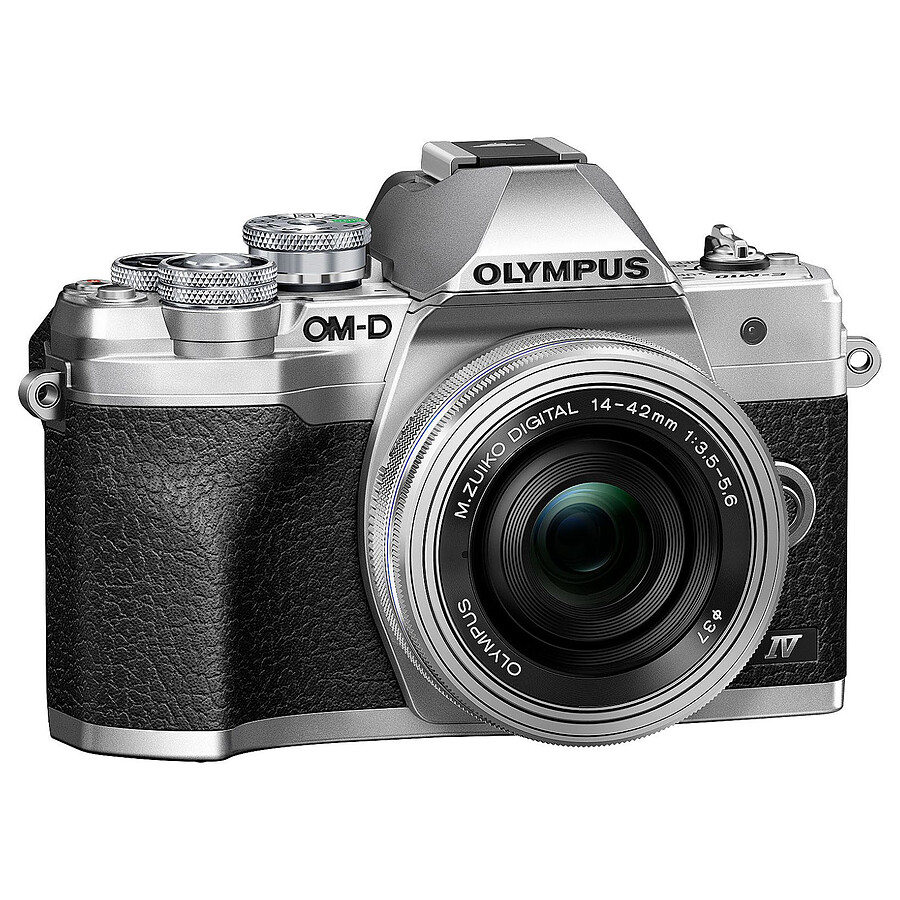 Olympus E-M10 MK IV Argent + 14-150mm Noir
