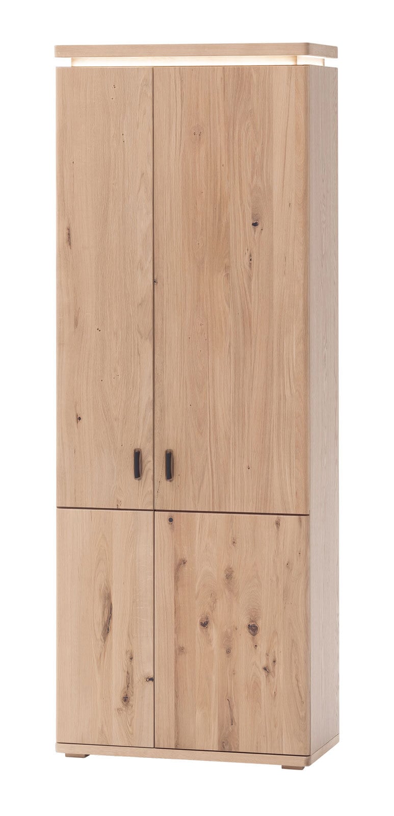 CASAVANTI Garderobenschrank MADRID 75 x 204 cm Balkeneiche Bianco massiv