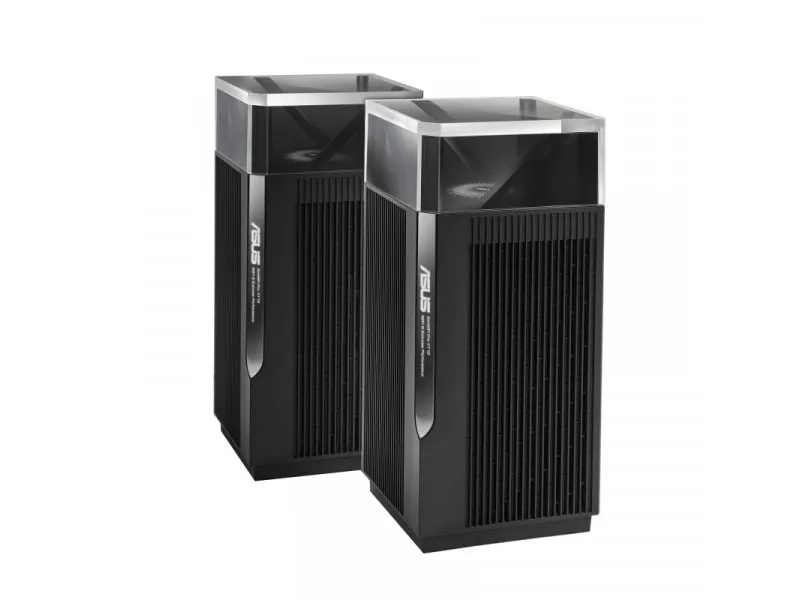 ASUS ZenWiFi Pro XT12 - Wi-Fi-system - (2 routere) - op til 6000 sq.ft - mesh 1GbE, 2.5GbE - Wi-Fi 6 - Tri-Band