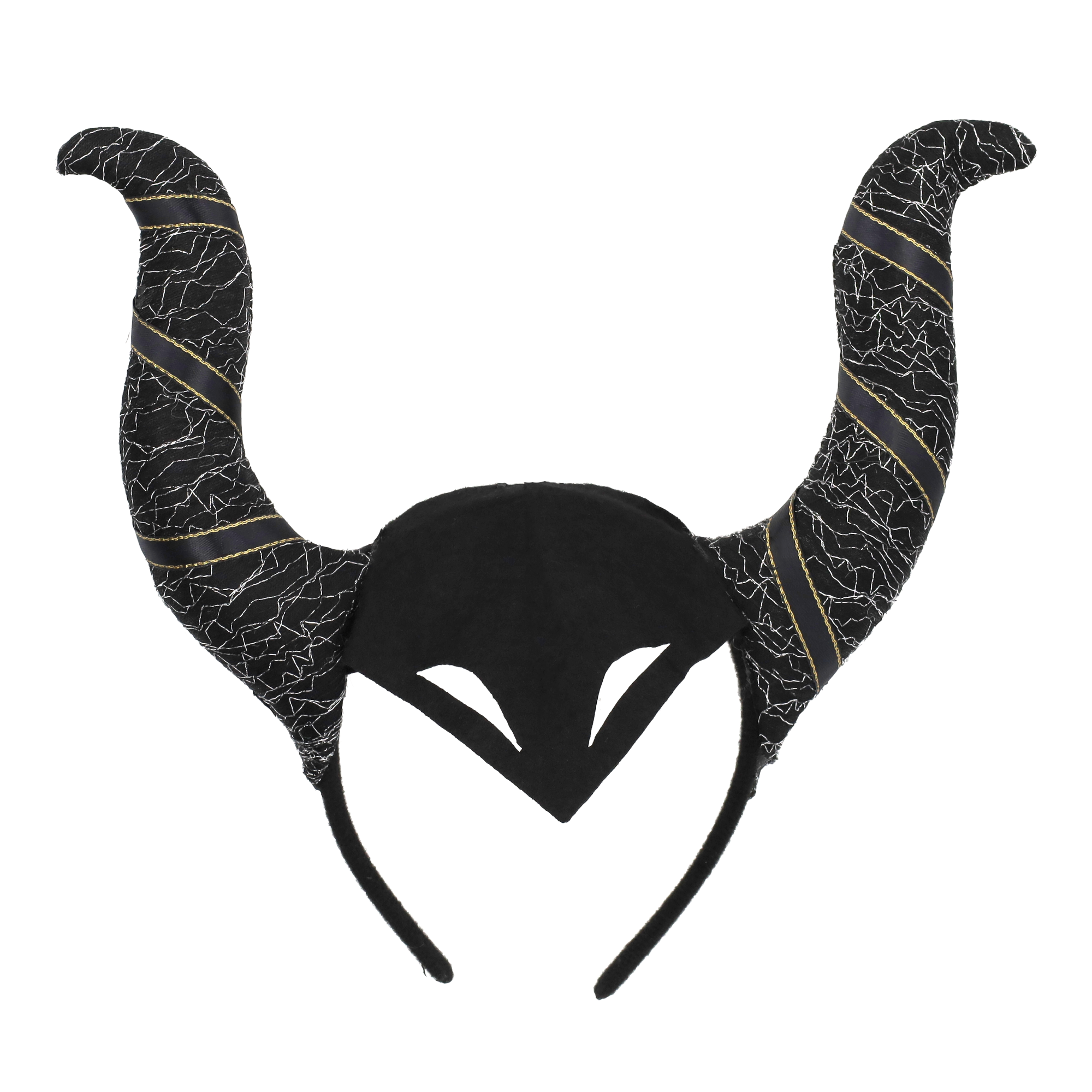 Maleficent Haarreif Fasnachts Dunkle Fee Kostüm Zubehör Motto Party Accessoire Halloween Foto Requisite - Schwarz
