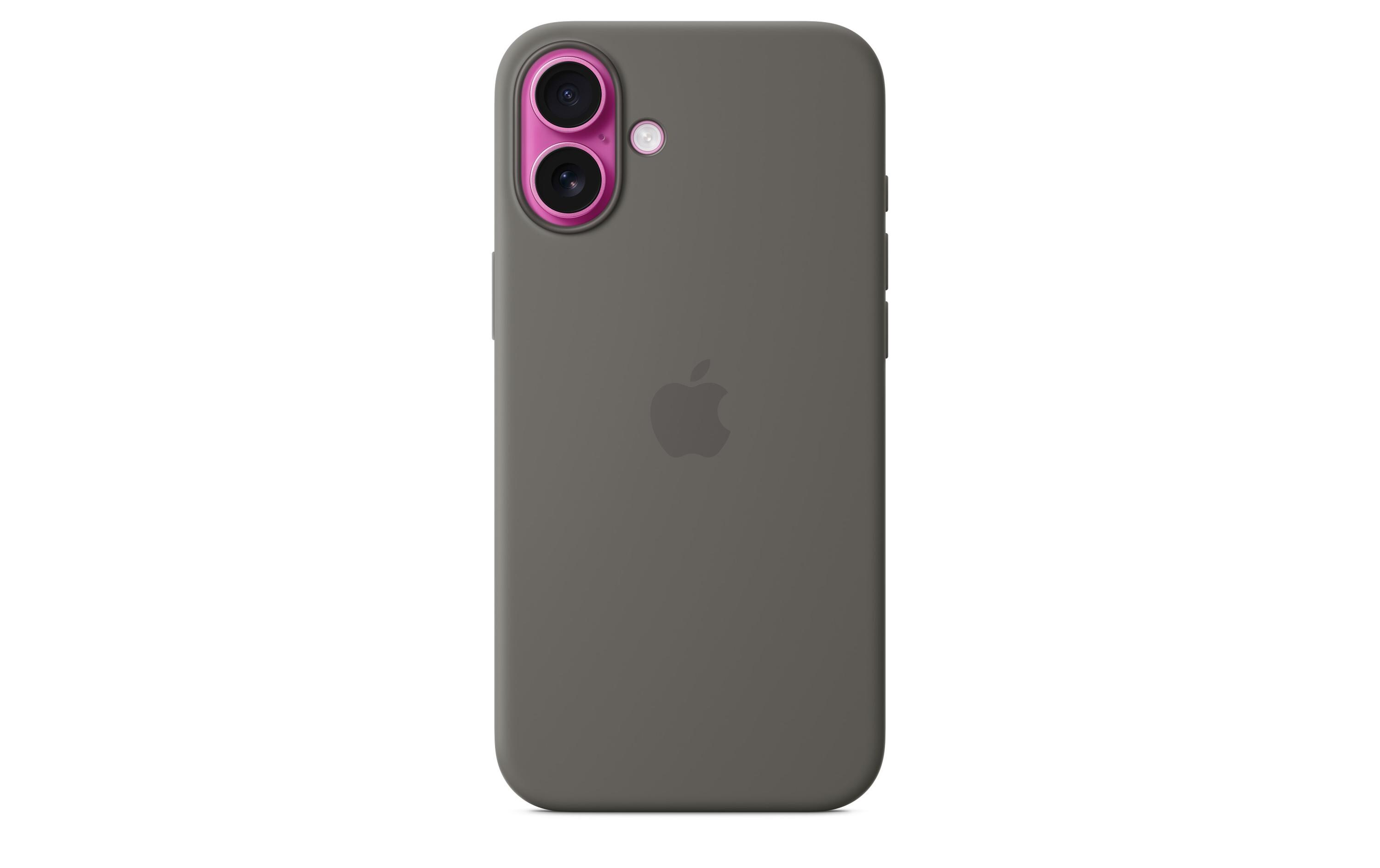 Silicone Case mit MagSafe iPhone 16 Plus SteingrauSilikon-Backcover mit «MagSafe» für das Apple iPhone 16 Plus