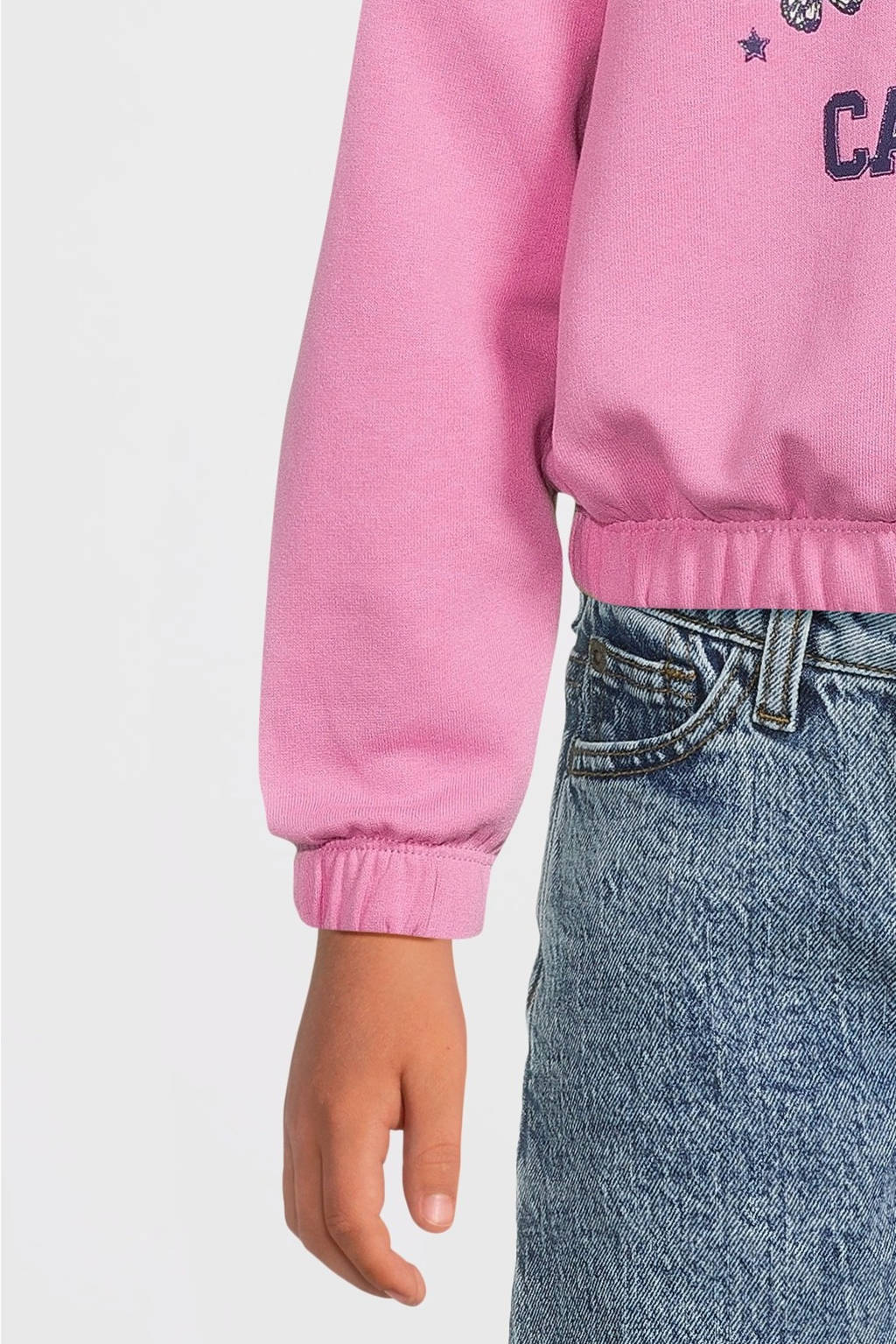 NAME IT hoodie NKFOLANJA met printopdruk warmroze