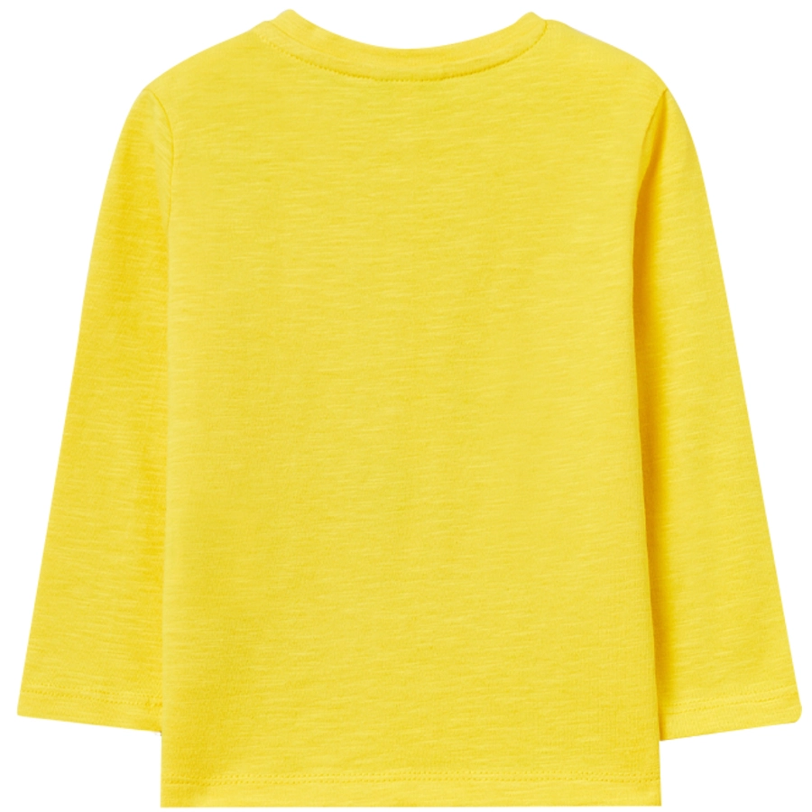 OVS Langarmshirt Space Allover-Print gelb