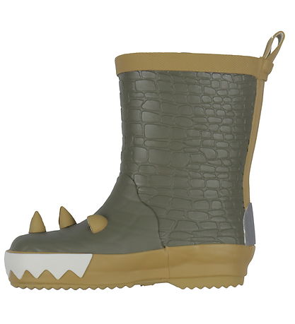 Mikk-Line Gummistiefel - 3D Drachen Gummistiefel - Dusty Olive