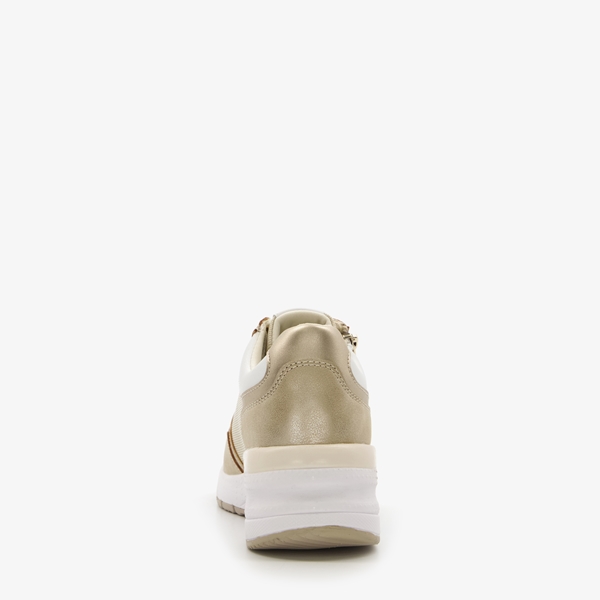 Blue Box dames sneakers beige goud