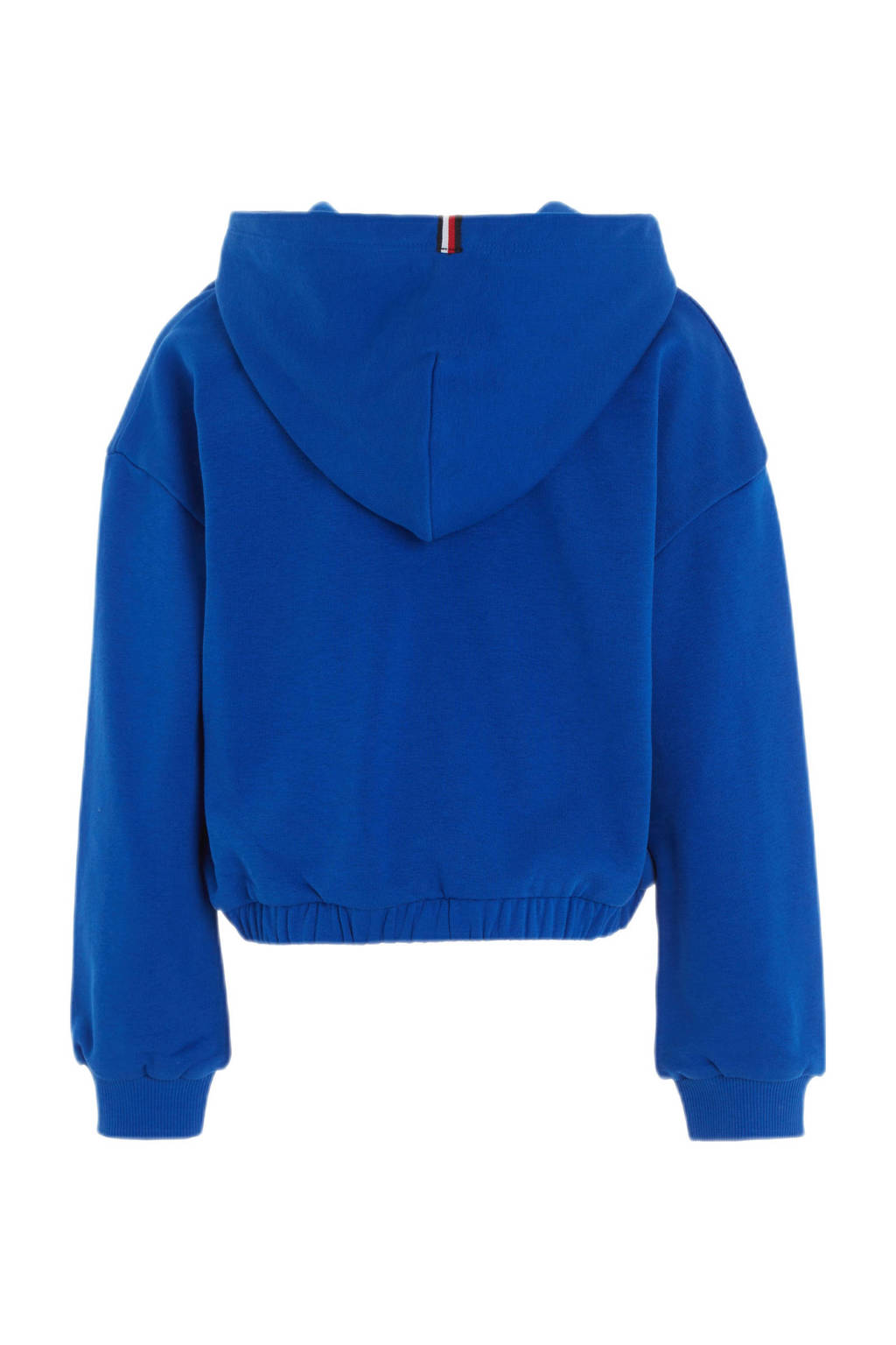 Tommy Hilfiger hoodie met tekst felblauw