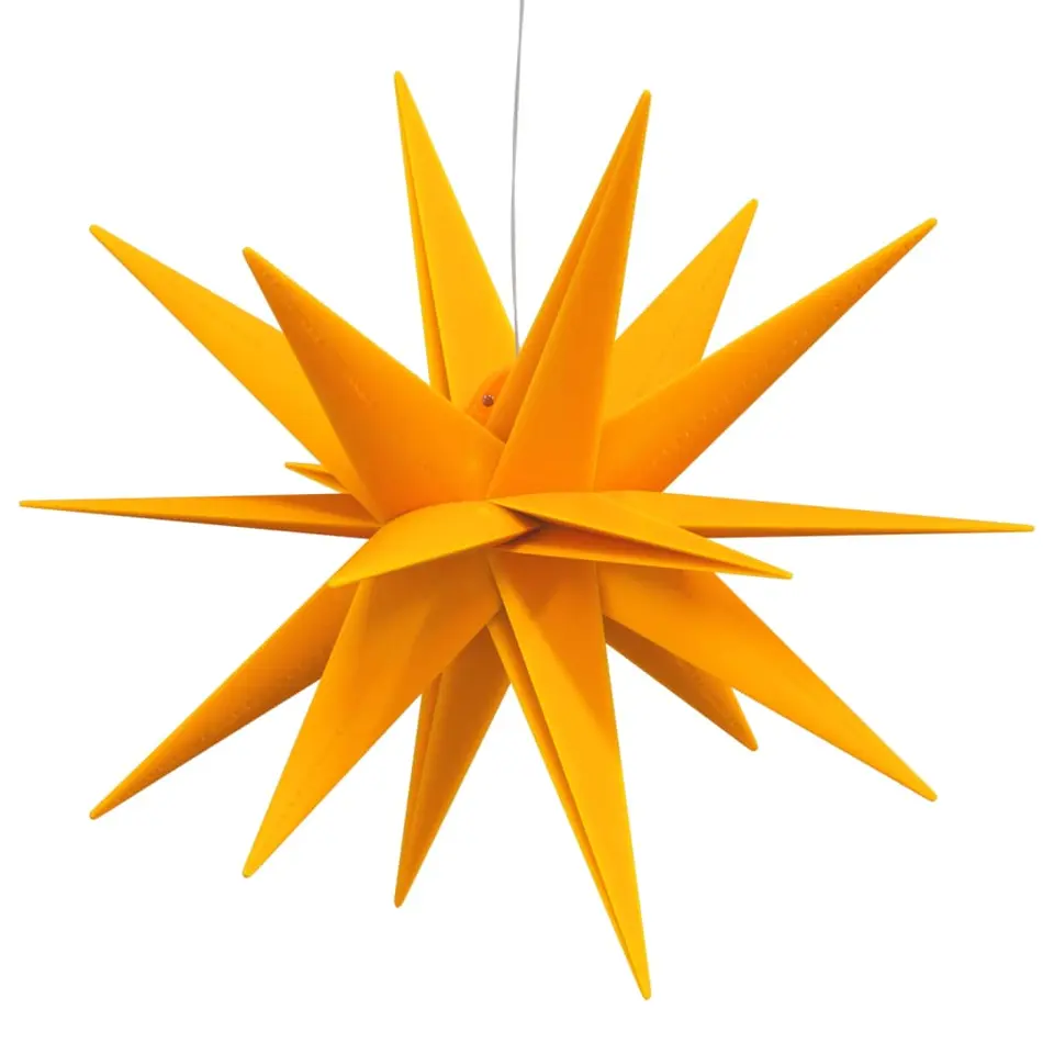 vidaXL Kerstlamp met LED inklapbaar 43 cm geel