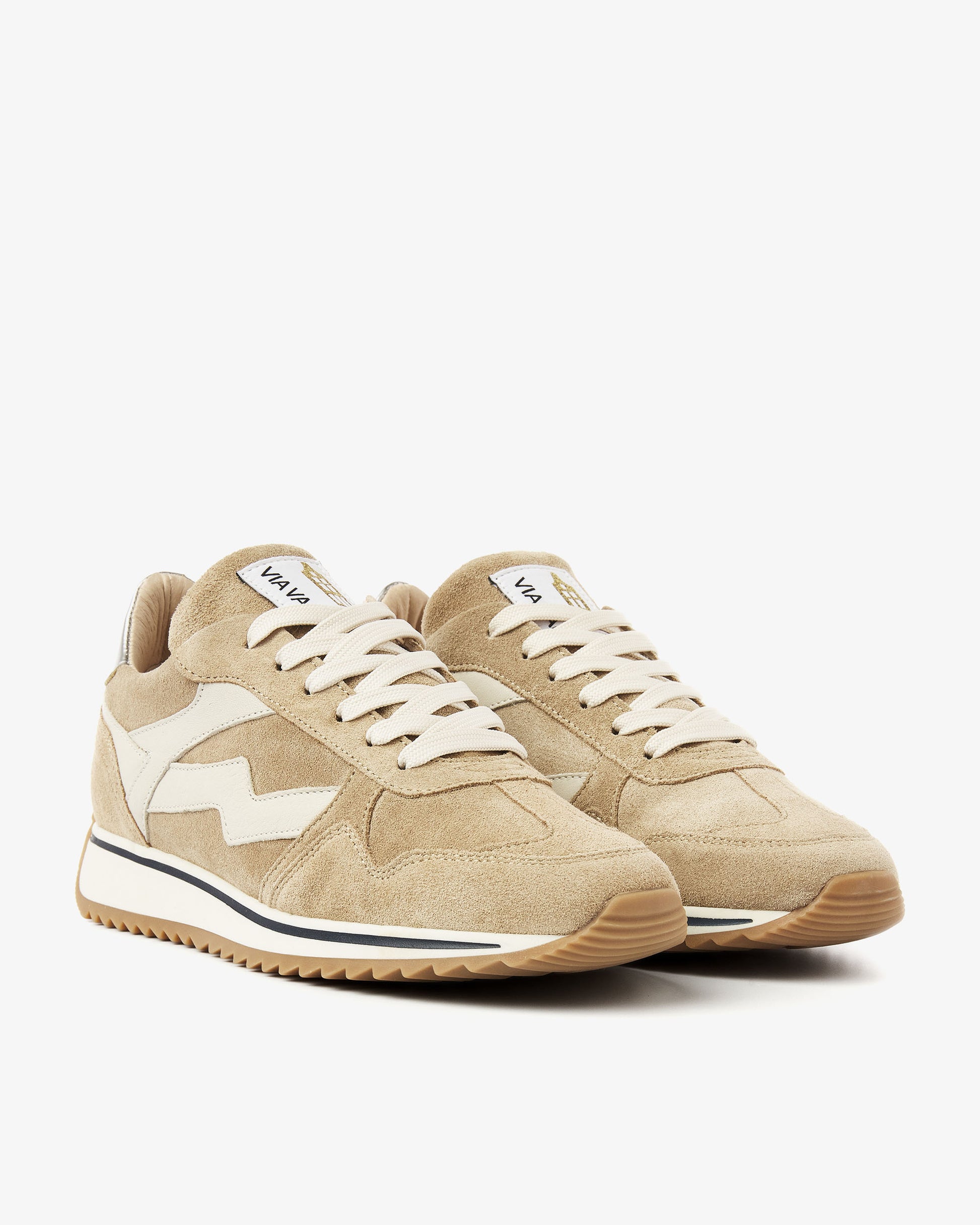 VIA VAI beige dames sneakers Mikki Alex