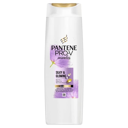 Pantene Pro-V Miracles Silky & Glowing Shampoo mit Biotin und Keratin Reconstruct