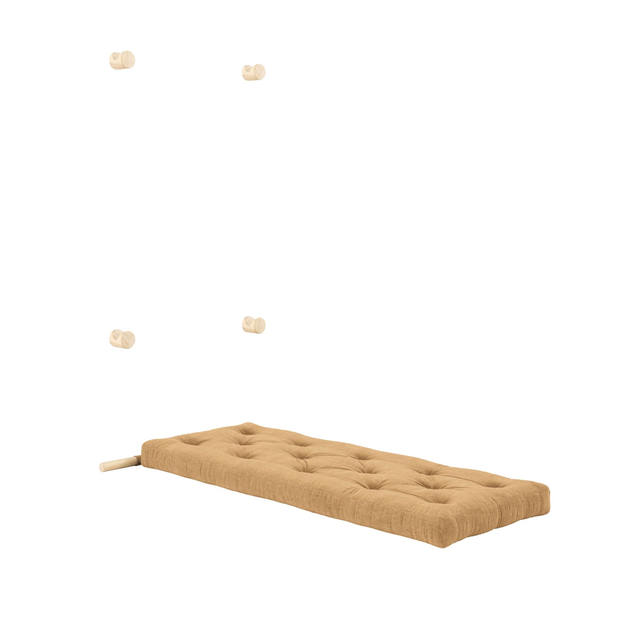 Karup Design Schlafsofa »Hooked Sofa Bed / Sleeper Chair – Sitz- oder Schlafplatz, platzsparend« Futonmatratze inkl. Halterungsset aus FSC®-zertifiziertem Massivholz