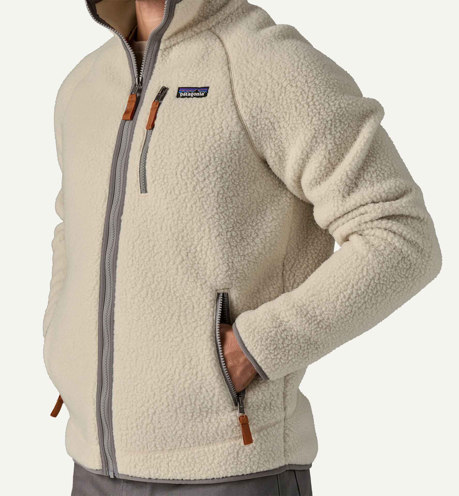 Retro Pile Jacket Herre Pelican