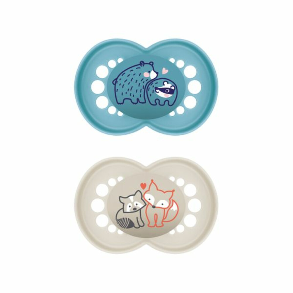 MAM Fopspeen Original Silikon 6-16 mnd Blauw2 stuks
