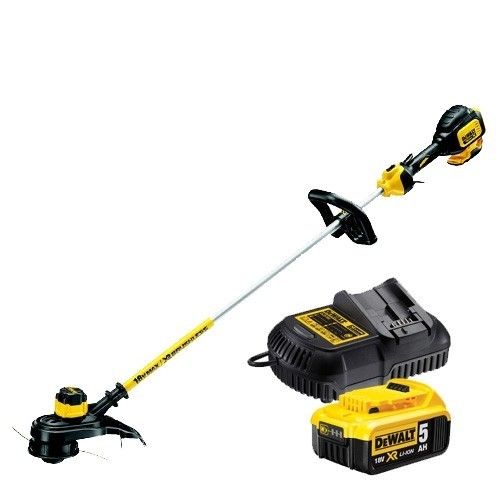 DeWALT DCM561P1 18V Li-ion accu grastrimmer set (1x 5.0Ah) - koolborstelloos