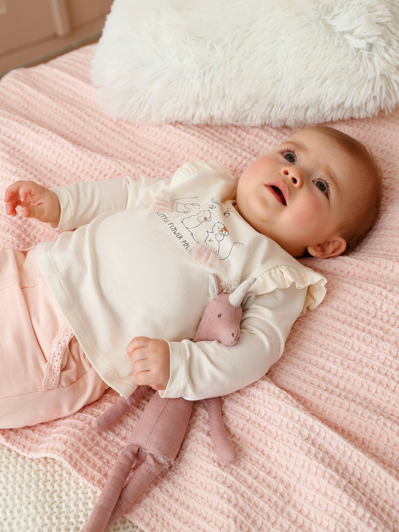 Body de manga comprida para bebê 