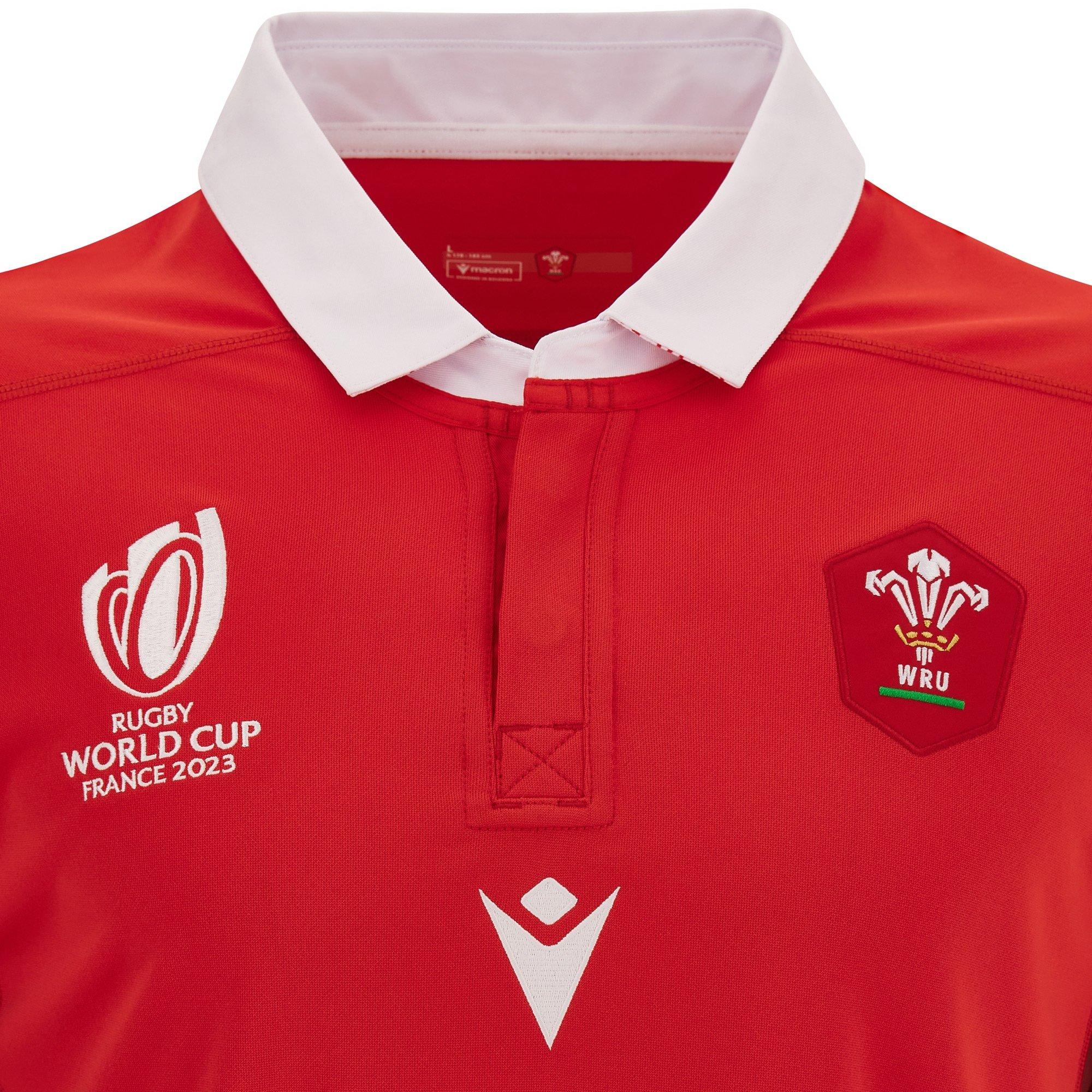 Macron Wales RWC 2023 Rugby Home Shirt Adults